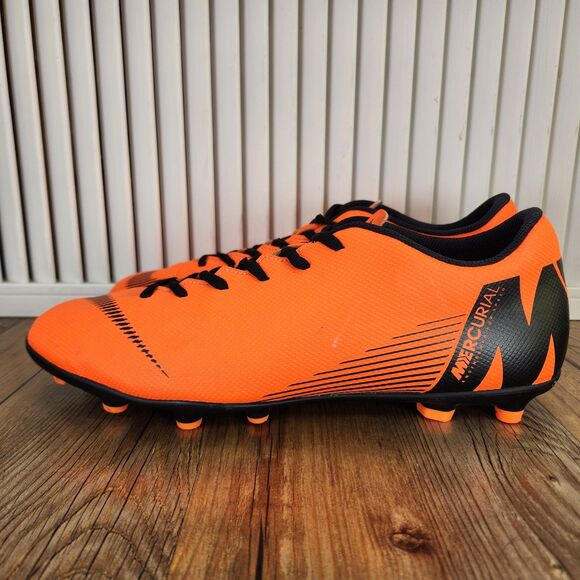 Nike Mercurial Vapor 12 Club MG/FG Mens Sz 11 Orange Soccer Cleats AH7378-810 - Picture 3 of 9